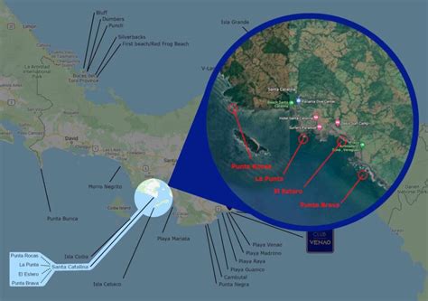 Surf Spots in Panama - Surf Map 2023 - Club Venao