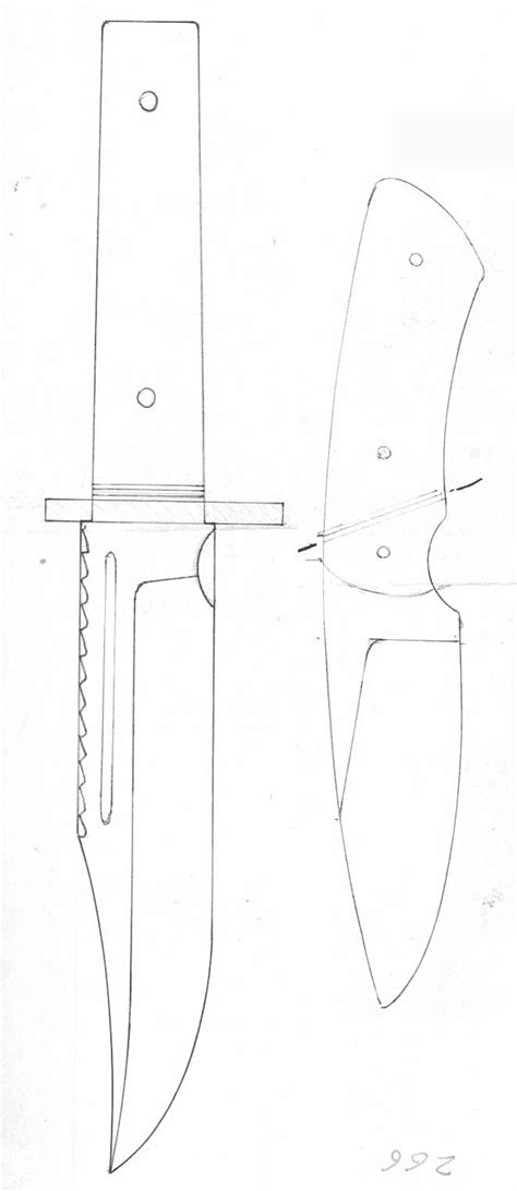 Lloyd Harding's Bowies | Knife patterns, Knife making, Knife template