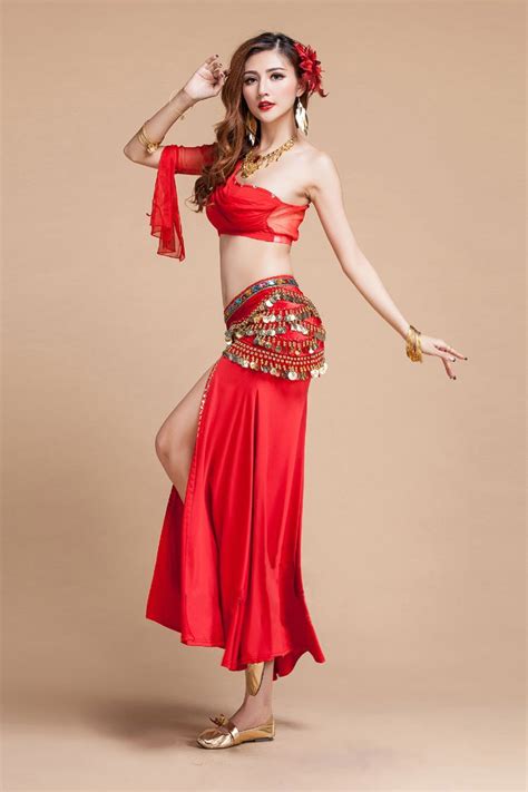 2015 Adult belly dance costume sexy outfit women Indian dance clothes performance wear stage ...