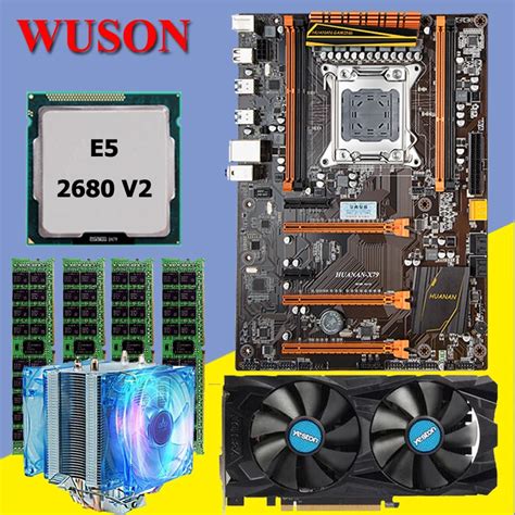 HUANAN X79 deluxe gaming motherboard set Xeon E5 2680 V2 RAM 16G(4*4G ...