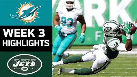 Dolphins vs. Jets | NFL Week 3 Game Highlights | Dolphins vs jets, Nfl ...