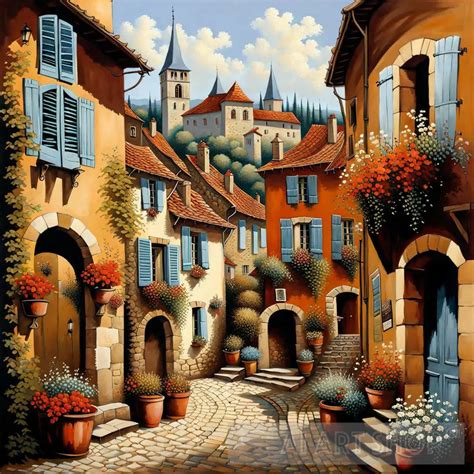 Medieval city landscape