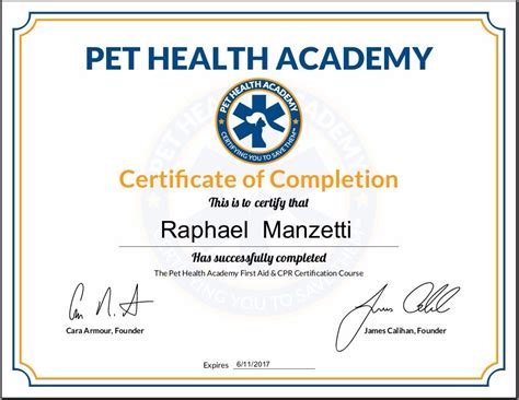 Pet Angels Santa Barbara - First Aid & CPR Certificate