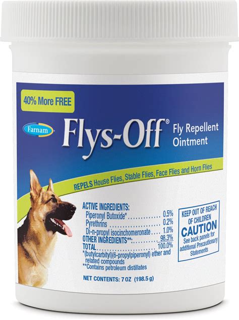 FLYS-OFF Fly Repellent Dog & Horse Ointment, 7-oz tub - Chewy.com