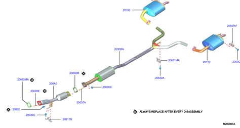 Nissan Juke Catalytic Converter (Front) - 200A0-6CA0B - Genuine Nissan Part