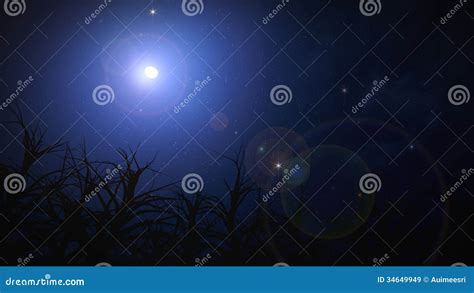 Night sky on Halloween. stock illustration. Illustration of howling - 34649949