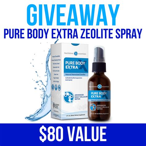 New Giveaway: Pure Body Extra Zeolite Spray ($80 Value)