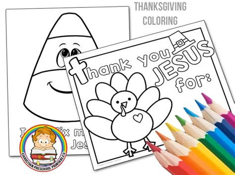 Thanksgiving Bible Coloring Pages - Christian Preschool Printables