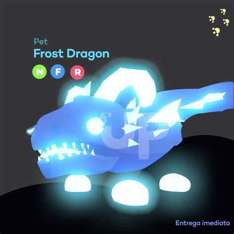 Pet Frost Dragon Neon F R (voar E Montar) Adopt Me | Mercado Livre