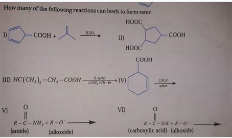 How many of the following reactions can le... - Organic Chemistry