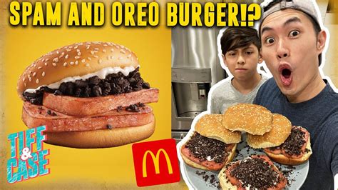 Had to TRY the OREO SPAM BURGER from Mcdonald's! - YouTube