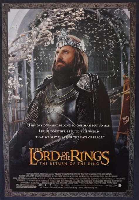 All About Movies - Lord Of The Rings Return Of The King One Sheet ...