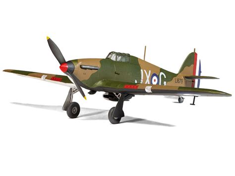 Skill 1 Model Kit Hawker Hurricane Mk.I Fighter Aircraft 1/72 Plastic ...