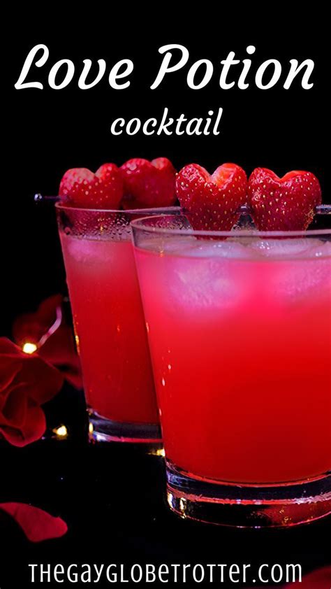 This love potion cocktail is a deliciously sweet drink that is the perfect Vale… | Valentines ...