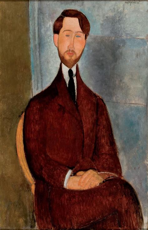 Portrait of Leopold Zborowski - Amedeo Modigliani - WikiArt. | Amedeo Modigliani | Pinterest ...