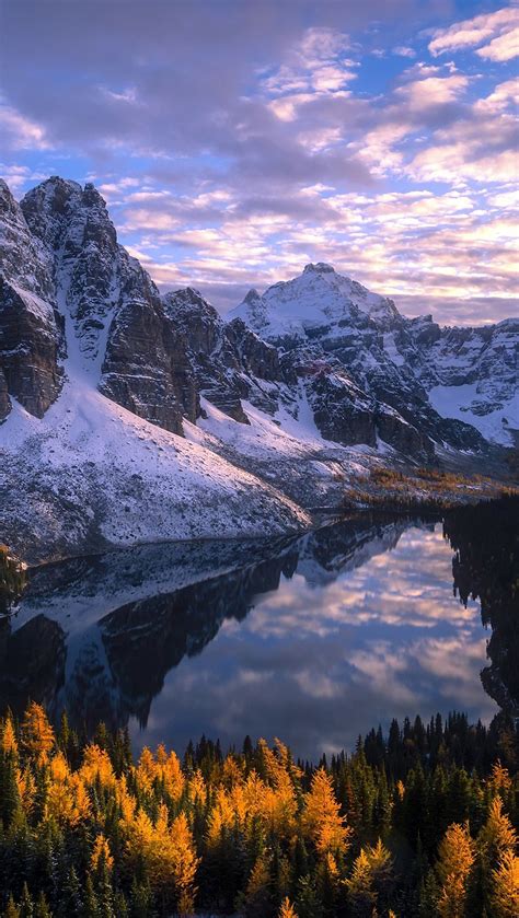 Montañas con nieve en el bosque Fondo de pantalla 4k HD ID:3934