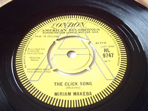 Miriam Makeba - The Click Song / Mbube (1960, Vinyl) | Discogs