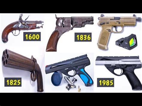 Evolution of Pistols 1560 - 2020 | History of Firearms | Pistols ...