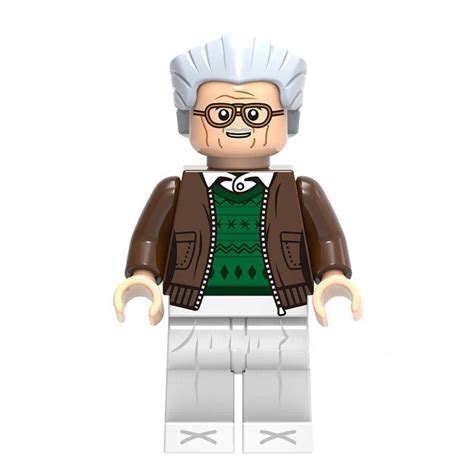 Stan Lee Avengers Endgame Marvel Super Hero Lego Minifigure Toy