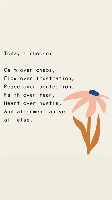 Today I Choose Calm: Positive Affirmations Quotes