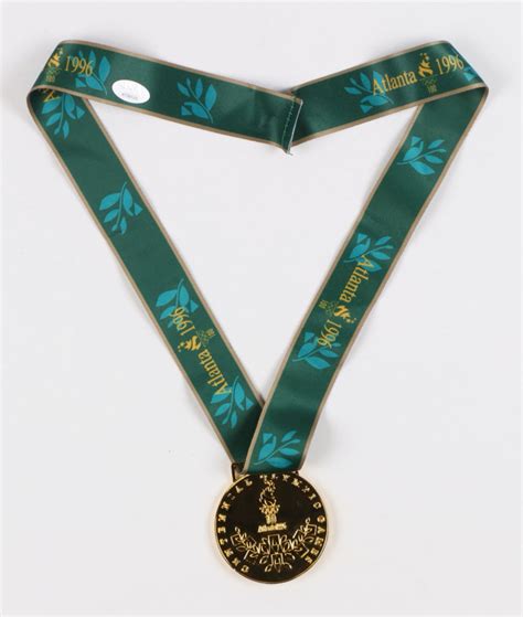 Kurt Angle Signed Team USA 1996 Olympics Replica Gold Medal Inscribed ...