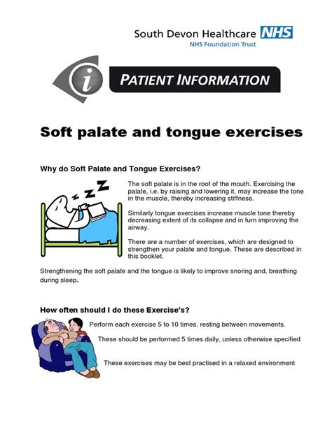 Soft Palate and Tongue Exercises | PDF | Snoring | Mouth