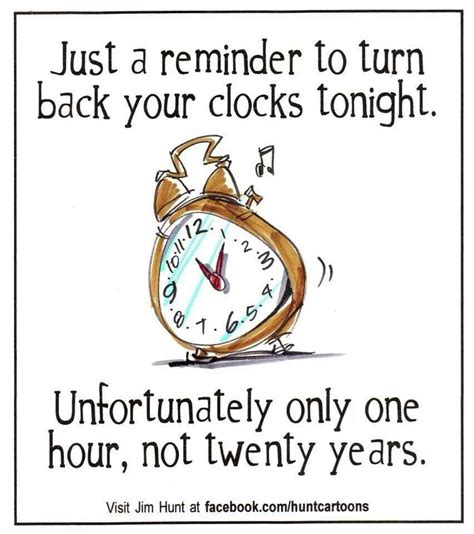 Don't Forget to Turn Back Your Clocks Tonight