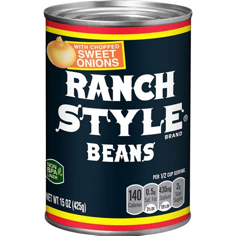 Ranch Style Beans with Chopped Sweet Onions, Canned Beans, 15 oz - Walmart.com