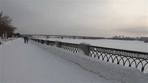 [4K] Novosibirsk - Winter waterfront walking - Russia - YouTube