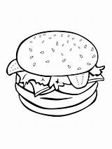 Cheeseburger Coloring Pages  Home sketch template