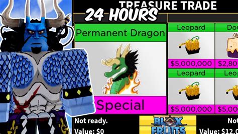 Trading PERMANENT DRAGON for 24 Hours in Blox Fruits - YouTube