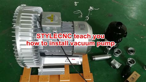 Vacuum pump installation - YouTube