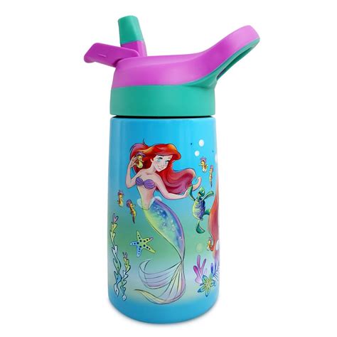 Ariel Stainless Steel Water Bottle with Built-In Straw here now – Dis ...