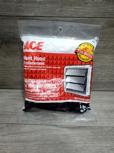 ACE VENT HOOD Replacement 46692 4" White New $3.74 - PicClick