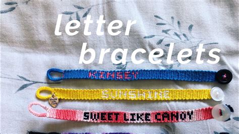 Friendship Bracelets With Names