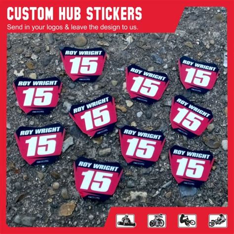 Hub Stickers - MX Graphics Kits MX Seat Covers MX Kit and Parts