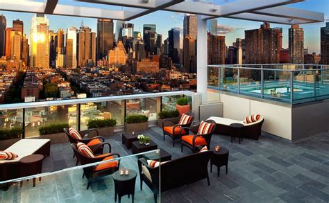 The Ink 48 Hotel in New York City - beautiful rooftop deck with amazing view of the city Hotel ...