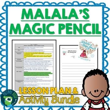 Malala's Magic Pencil Lesson Plan, Google Slides & Docs Activities