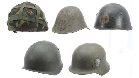 Five European Military Helmets | Rock Island Auction