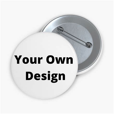 Customizable Button Pin, Design Your Own Pin Personalized Buttons ...