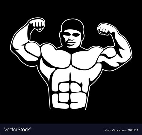 Body builder Royalty Free Vector Image - VectorStock