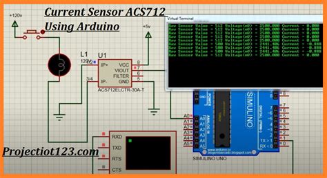 Current Sensor ACS712 Arduino code library voltage circuit ...