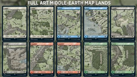 [LTR] Full Art Middle-Earth Map Lands (LTR First Look) : r/magicTCG