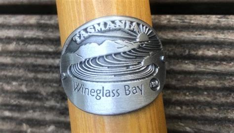 Wineglass Bay Hiking Stick Medallion - The Tasmanian Map Centre