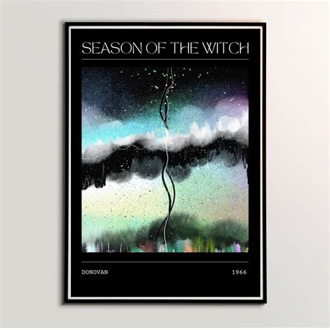 Donovan Season Of The Witch Song Inspired Art Print By Wildacre Studios