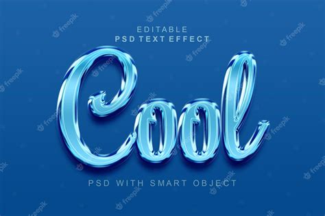 Premium PSD | Cool 3d text effect