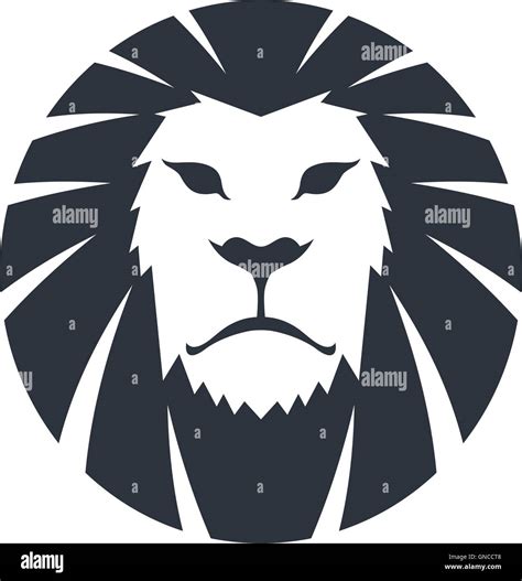 lion head template Stock Vector Image & Art - Alamy