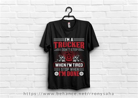 Truck/Trucker /Truck Driver T Shirt Design on Behance