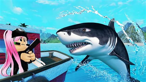 EYRA HAMPIR KENA MAKAN DGN IKAN JERUNG GERGASI [ SHARK BITE 2 ] ROBLOX ...