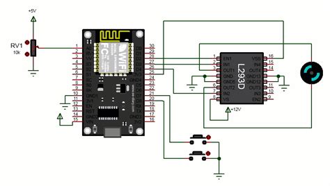 NodeMCU and L293D DC motor control | ee-diary